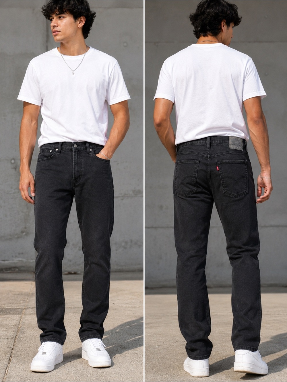 Levi’s 514 Straight Black Jeans Men’s 36x32 Stretch Denim
